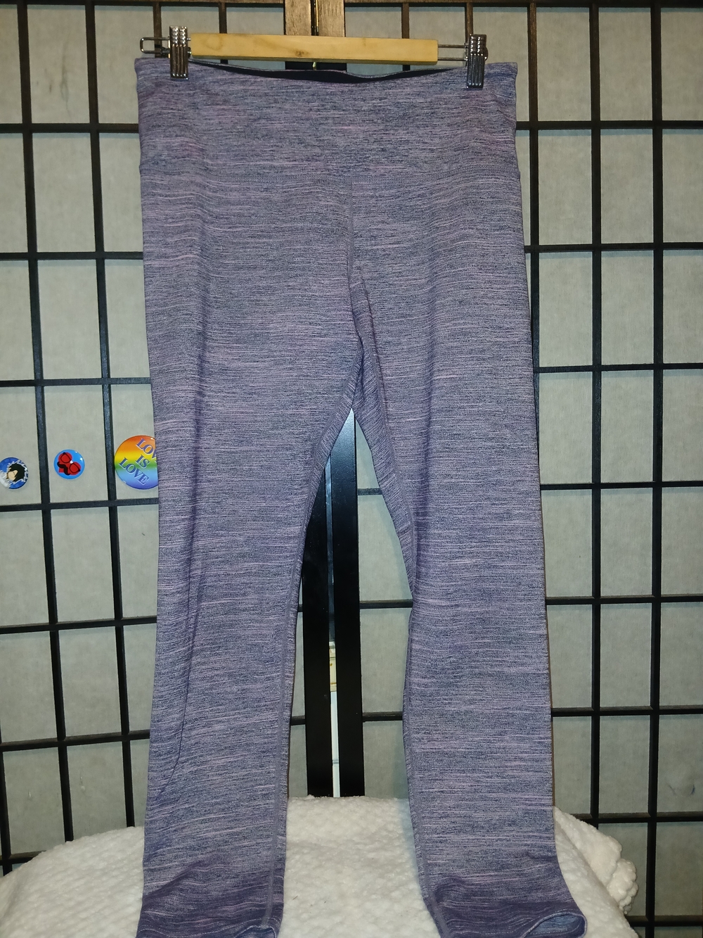 Tuff Athletics Girls Heathered Lavender Leggings